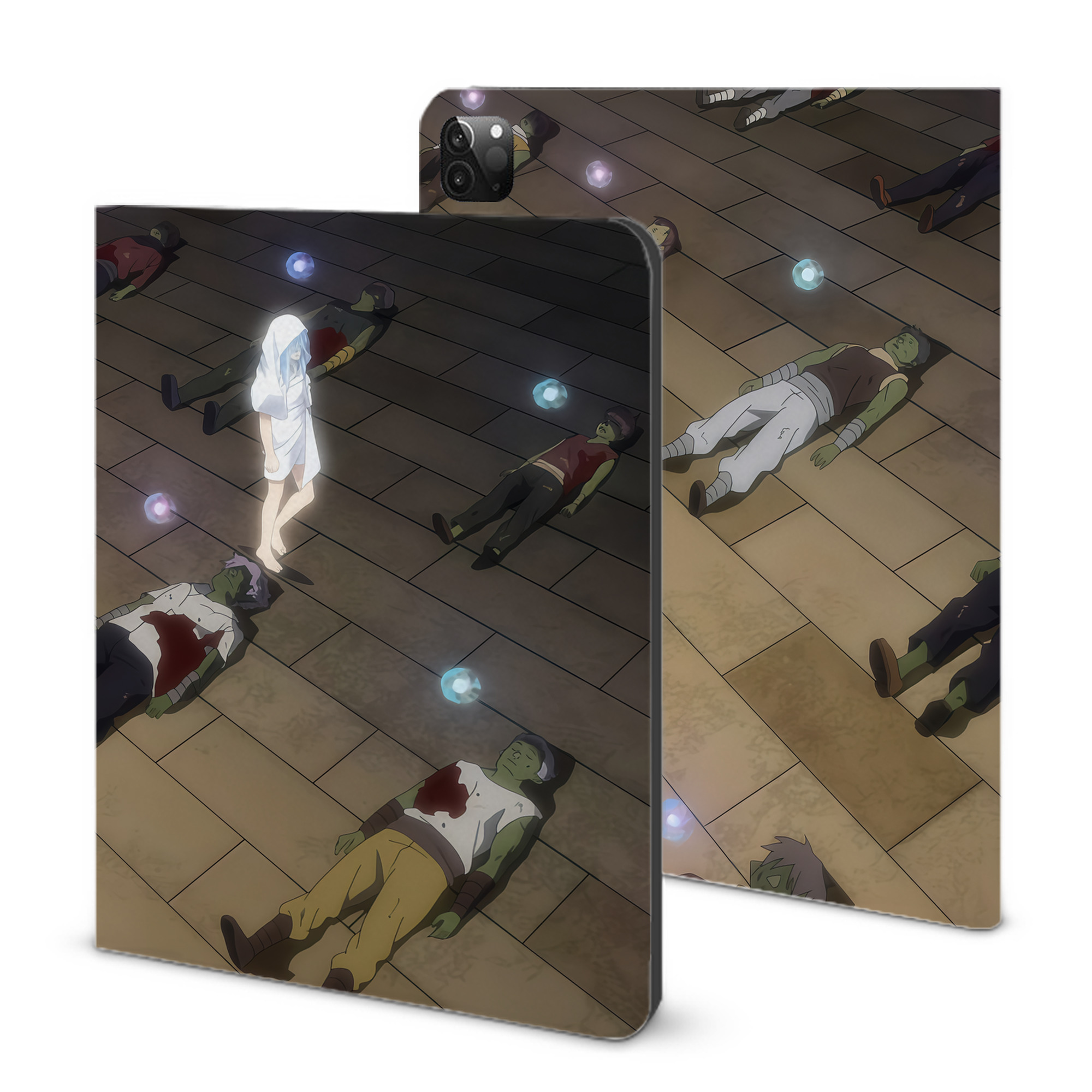 （画像用） 転スラ Regarding Reincarnated to Slime IPadケース ペンホルダー付き ブックスタイルデザイン